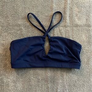 Criss Cross Navy Sports Bra